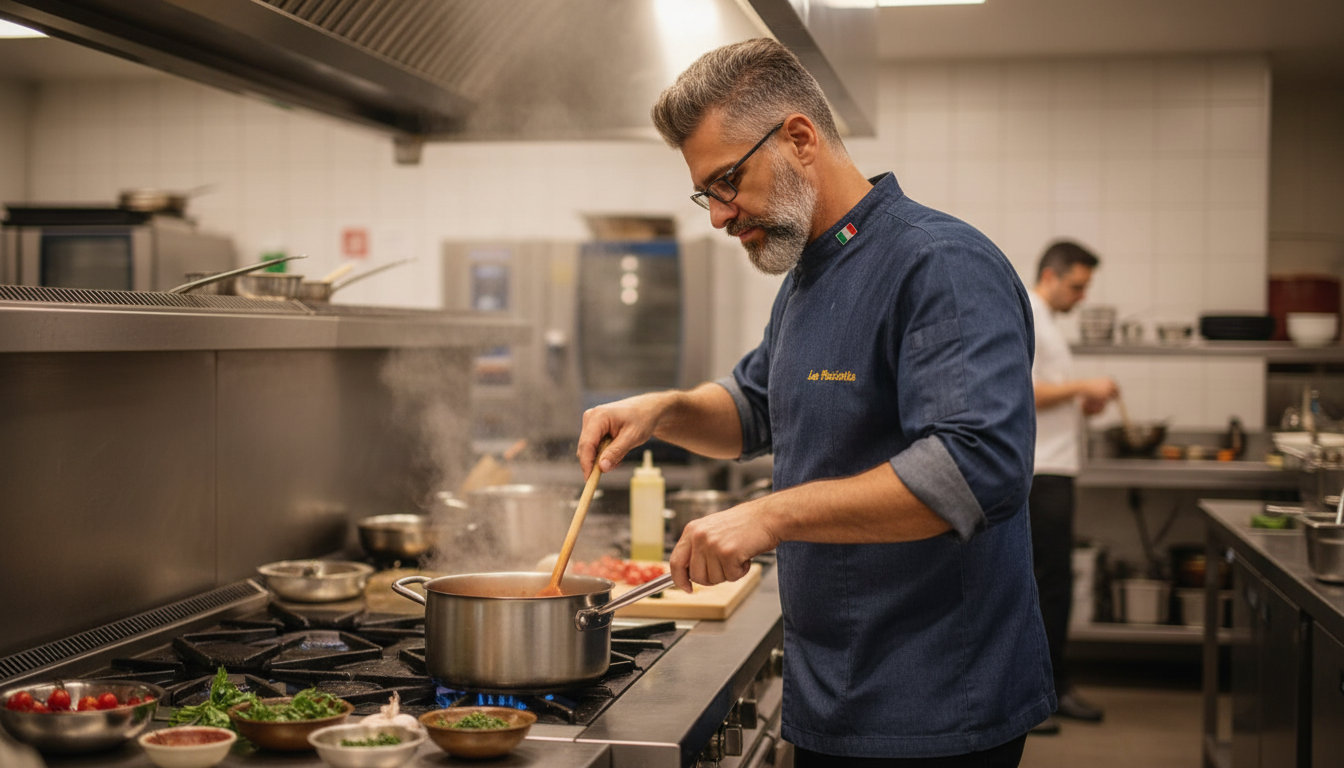 Chef Leo Pisciotta em ação